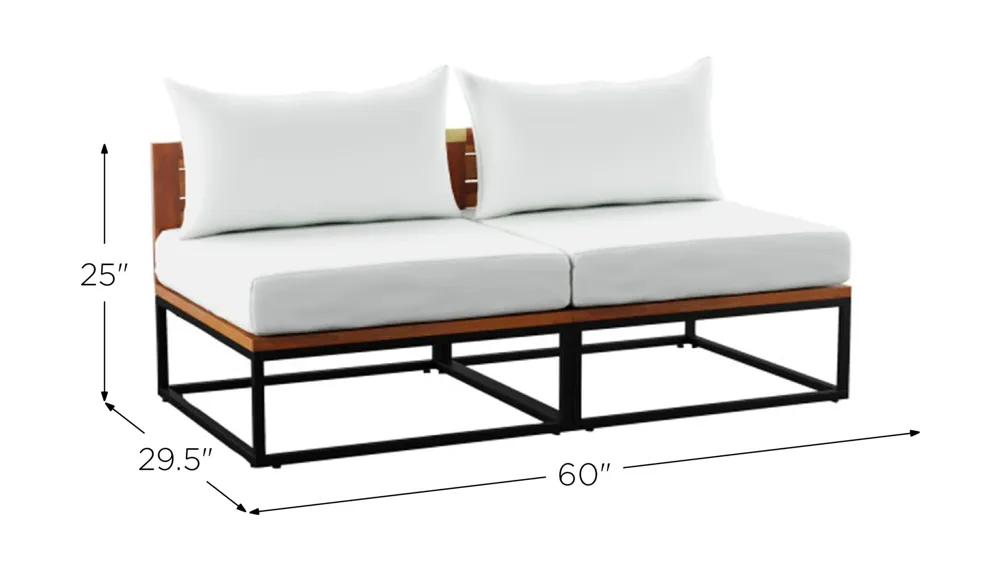 Davis Outdoor Loveseat Dimensions