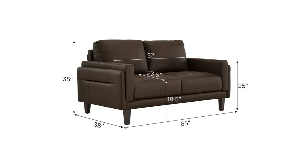 Hunter Loveseat Dimensions