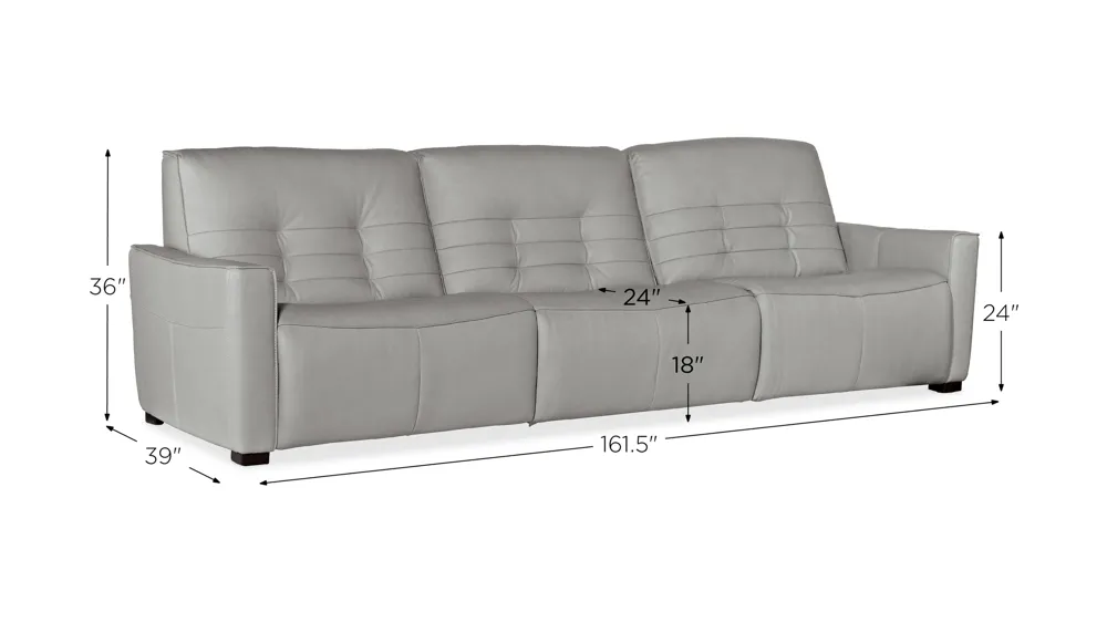 Reaux 3-pc. Power Reclining Sofa Dimensions
