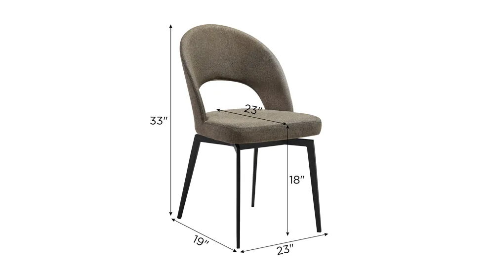 Lucia Dining Chair - Set of 2 Dimensions