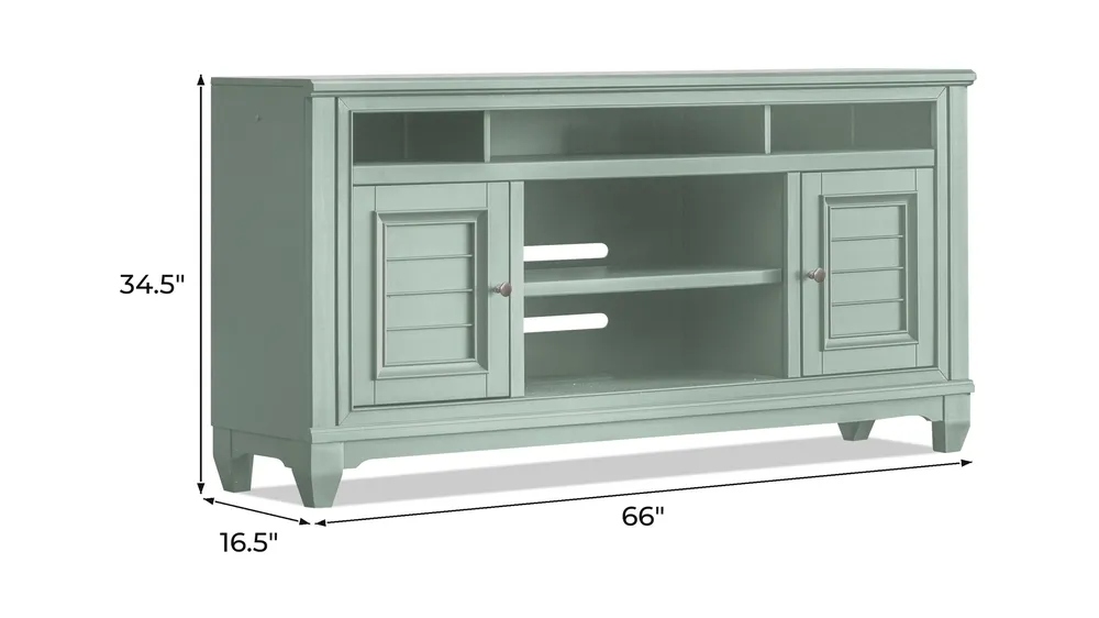 Cape Town 66" TV Console Dimensions