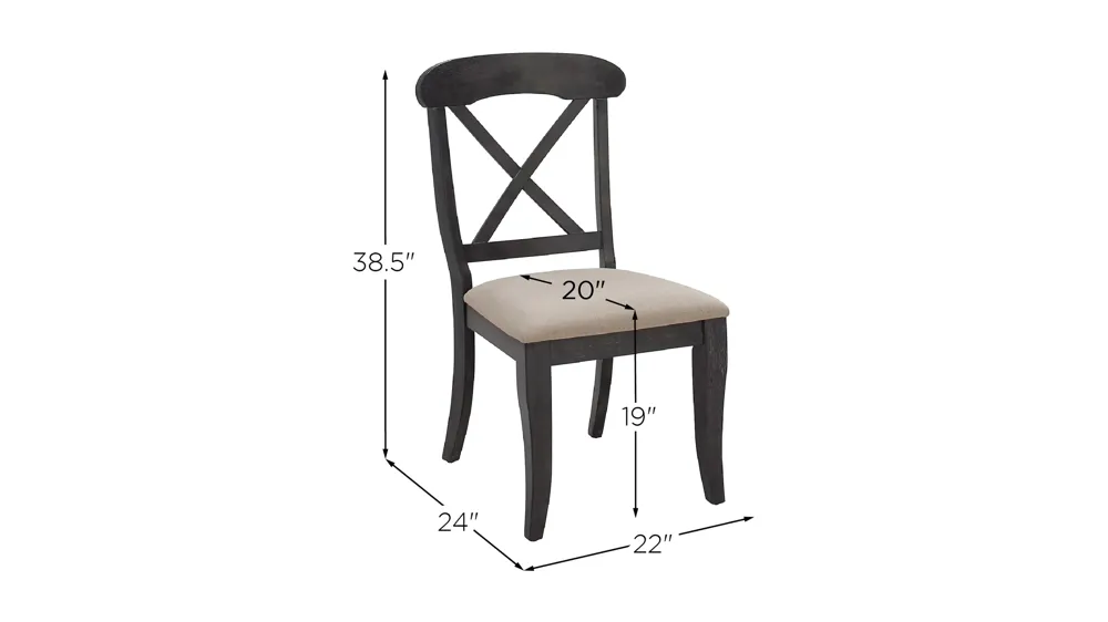 Charleston Dining Side Chair Dimensions