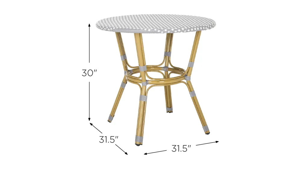 Nuca Outdoor Accent Table Dimensions