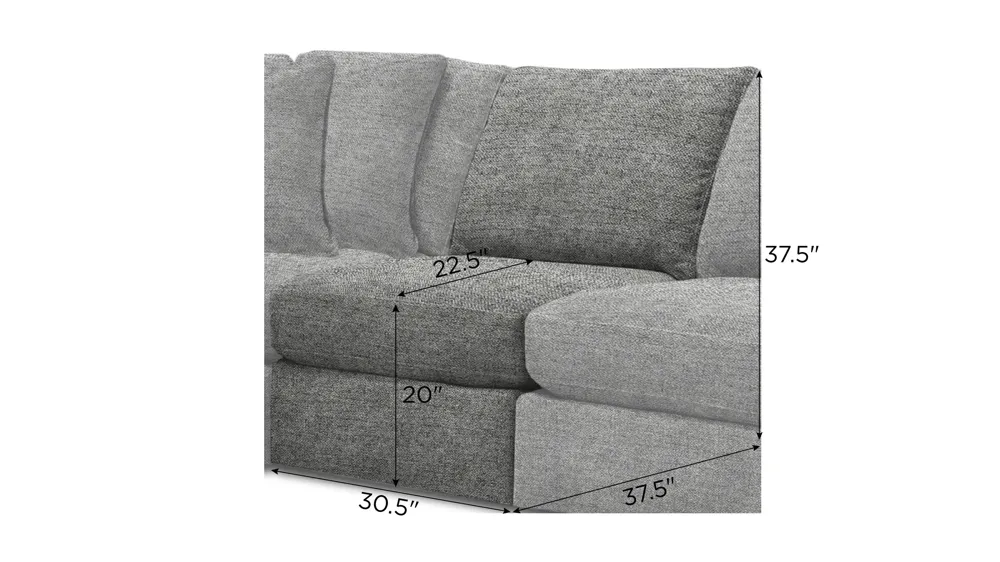 Nappily Armless Chair Dimensions