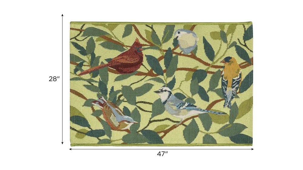 Esencia Birds Of a Feather Indoor/Outdoor Mat Dimensions