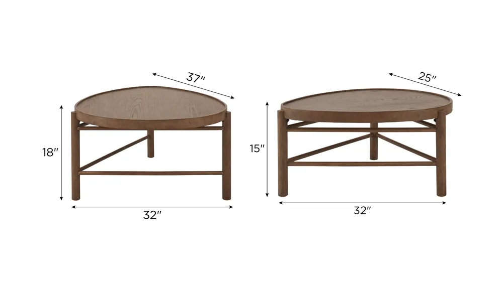 Vern Nesting Cocktail Table Dimensions