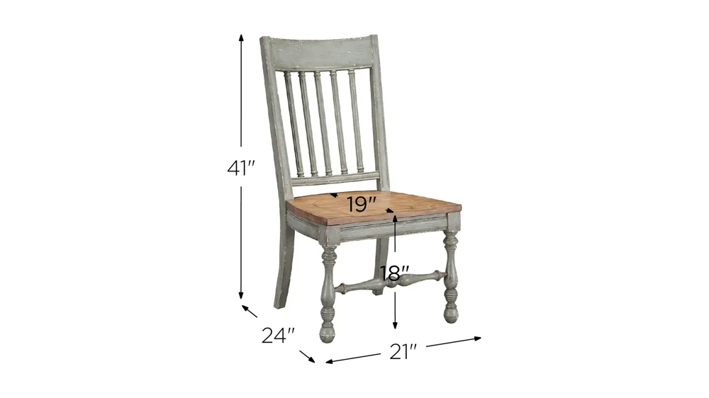 Weston Dining Chairs - Set of 2 Dimensions