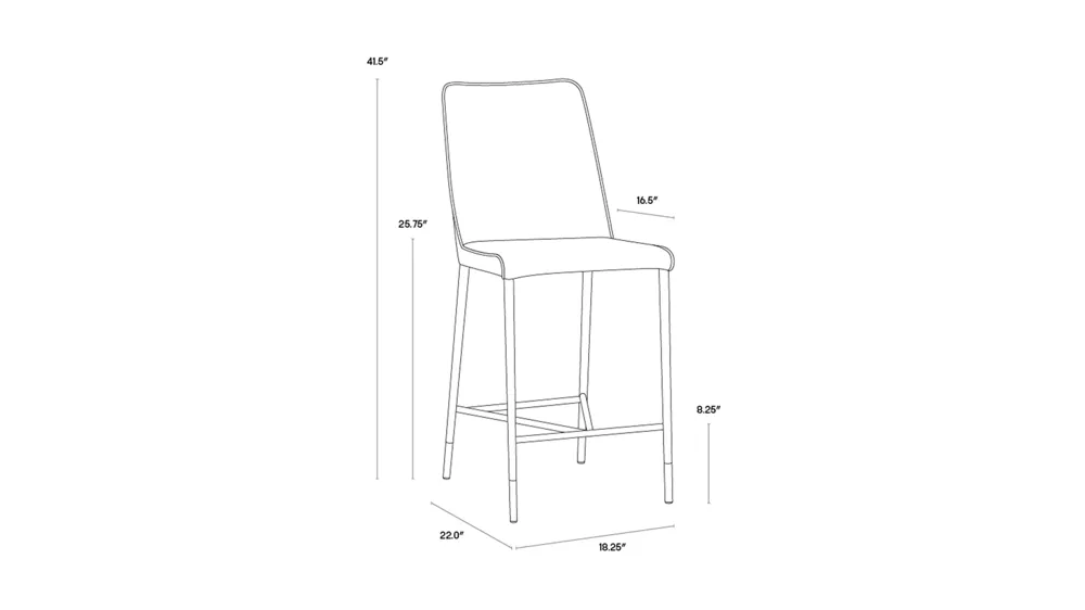 Klaus Counter Stool Dimensions