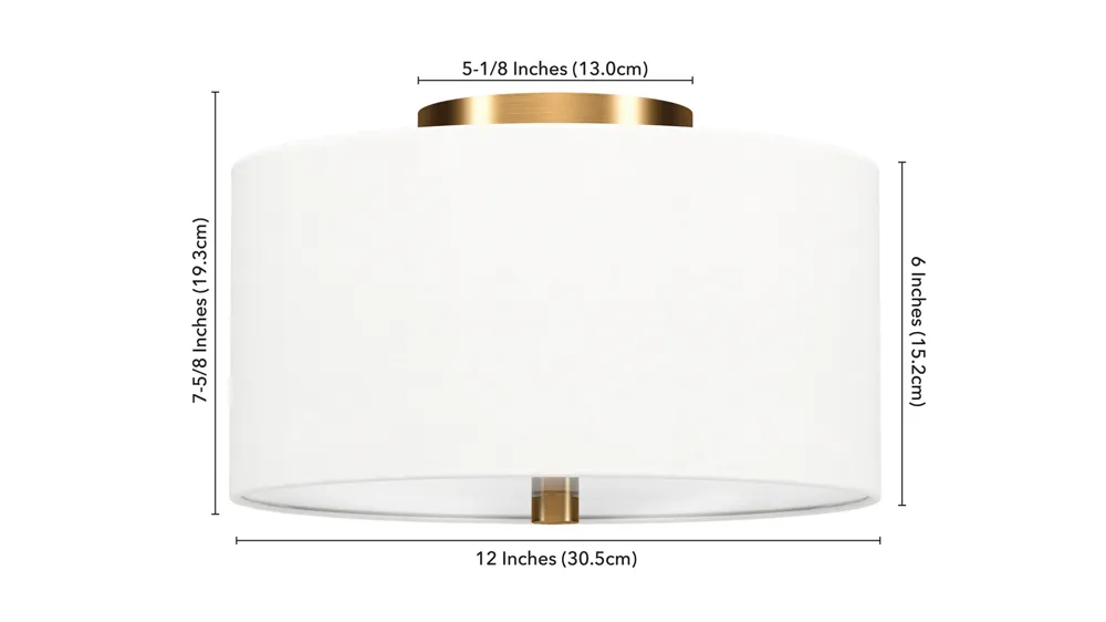 Casper Semi Flush Mount Dimensions