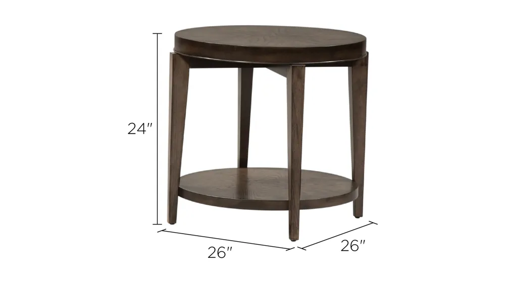 Penton Round End Table Dimensions