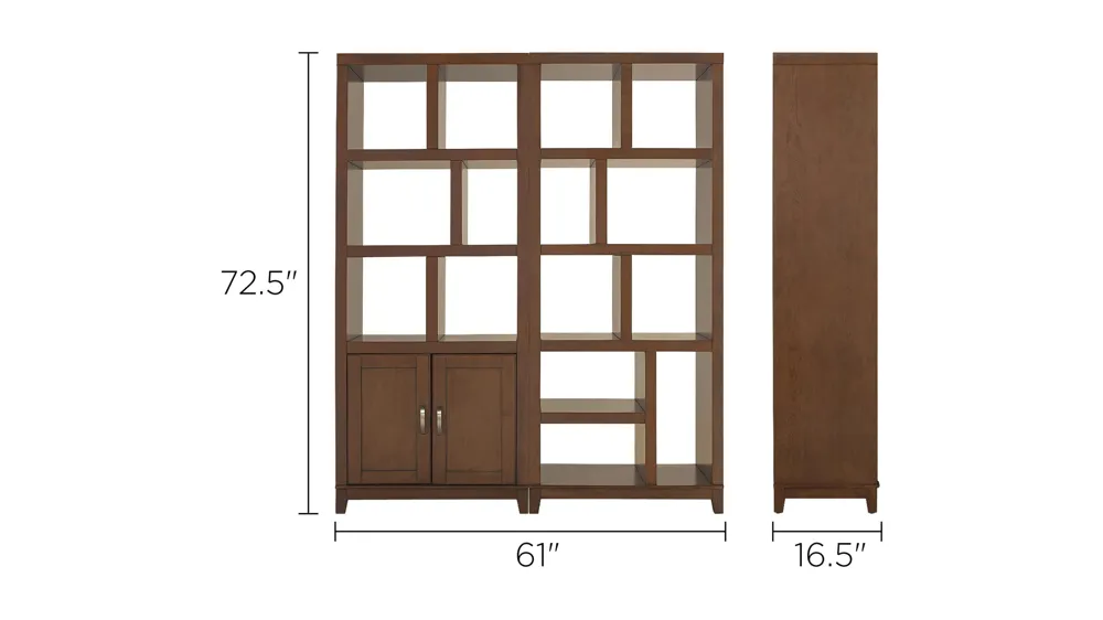 Granthom 2-pc. Wall Unit Dimensions