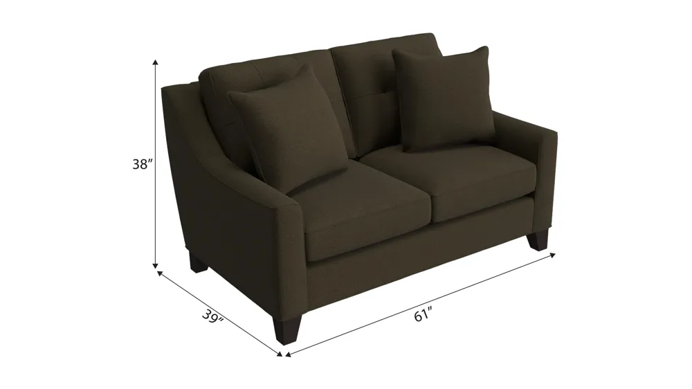 Carmine Loveseat Dimensions
