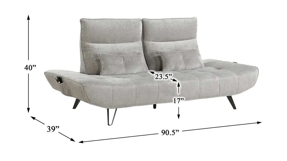 Kaylene Power Sofa Dimensions