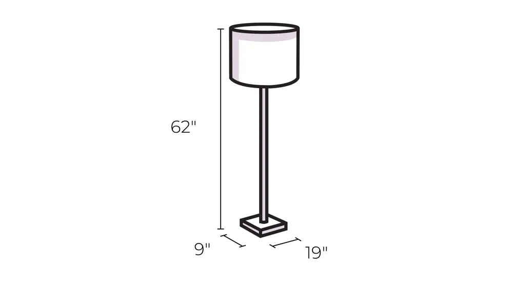 Duet Floor Lamp Dimensions