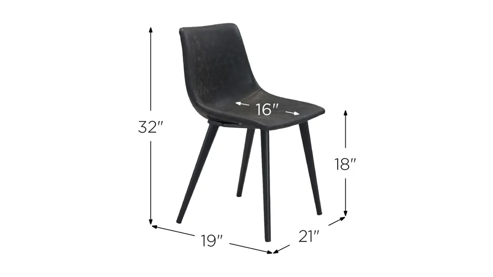Daniel Dining Chair: Set of 2 Dimensions