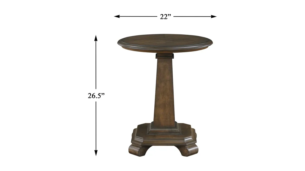 Pulse End Table Dimensions
