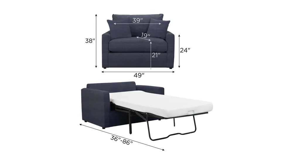 Penny Twin Sleeper Dimensions
