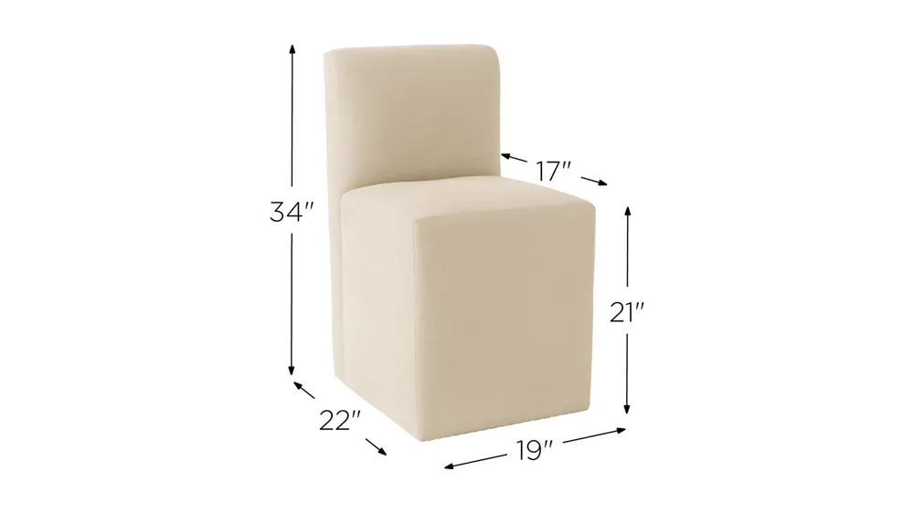 Zana Upholstered Dining Chair Dimensions
