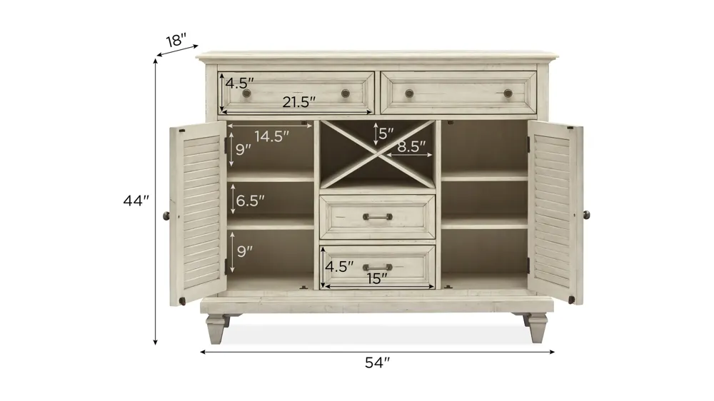 Ashford Server Dimensions