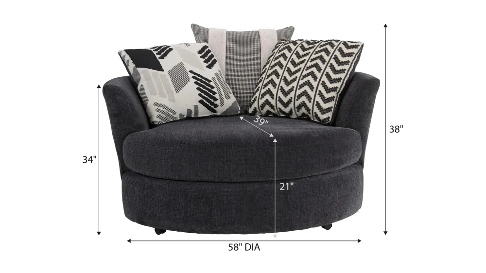 Cooper Swivel Chair Dimensions