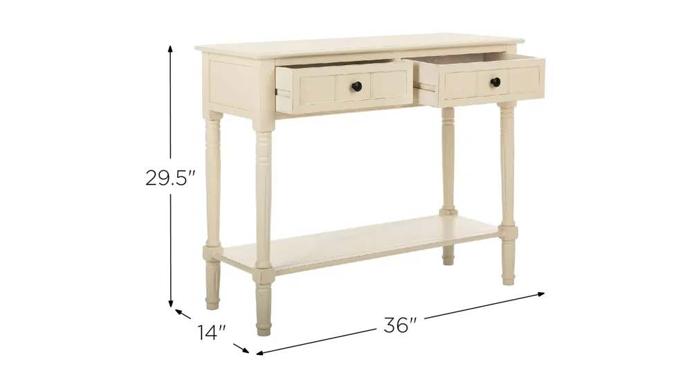 Otto 2 Drawer Console Table Dimensions
