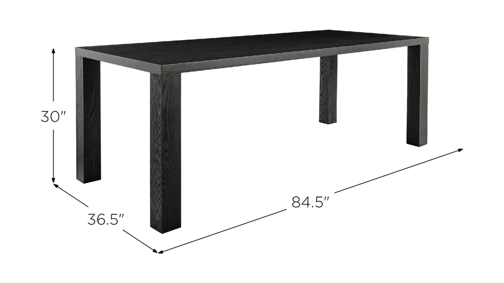 Abby 84" Rectangle Table Dimensions