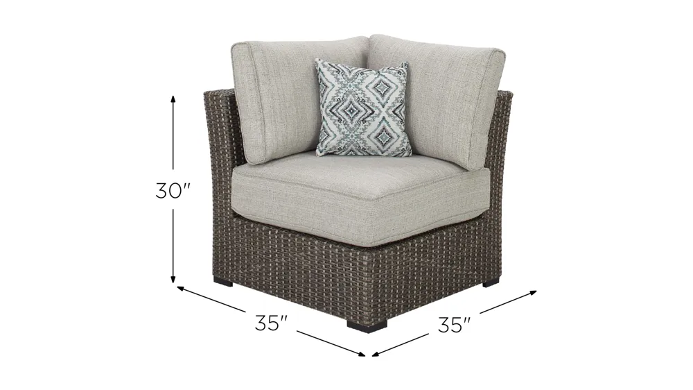 Banyan Outdoor Corner Chair Dimensions