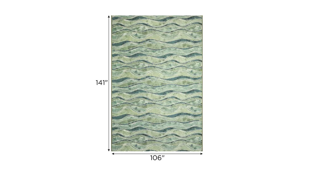 Marina Wave Indoor/Outdoor Area Rug Dimensions