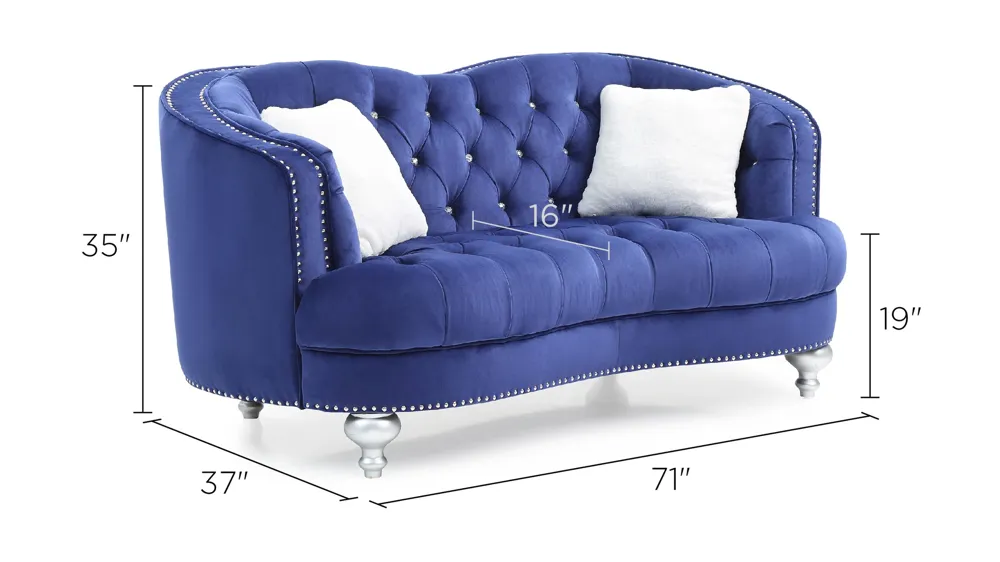 Woodbridge Loveseat Dimensions