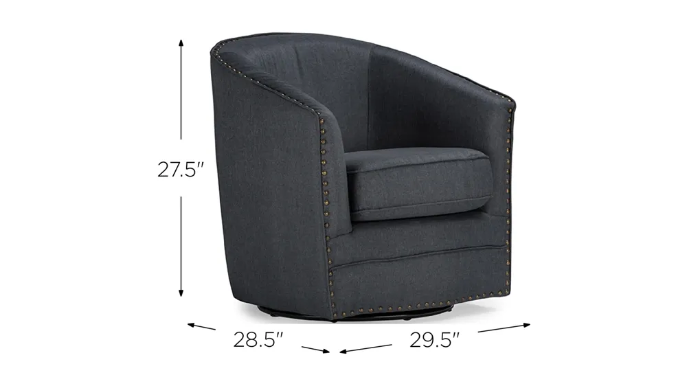 Porter Swivel Tub Chair Dimensions