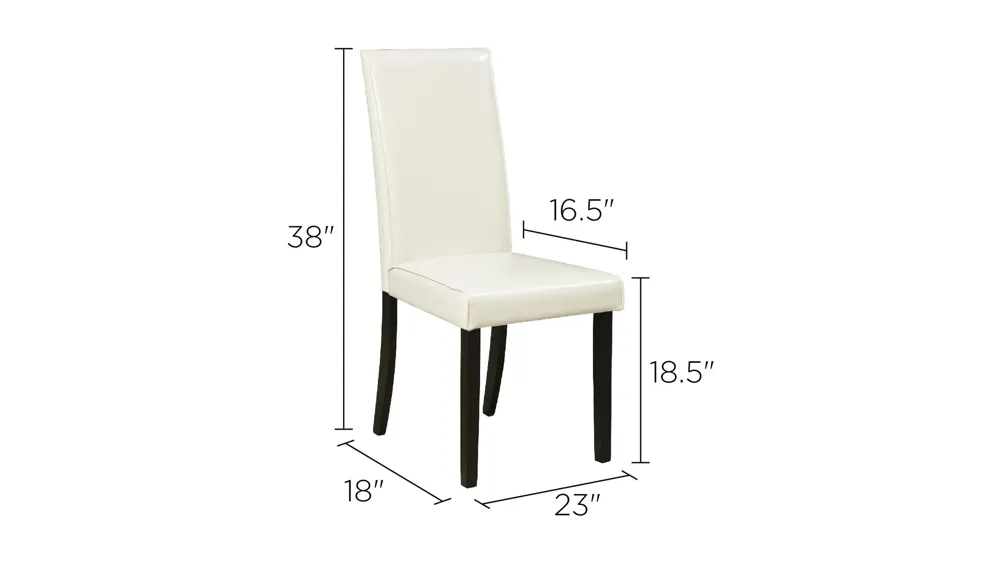 Kimonte Dining Chair-Set of 2 Dimensions