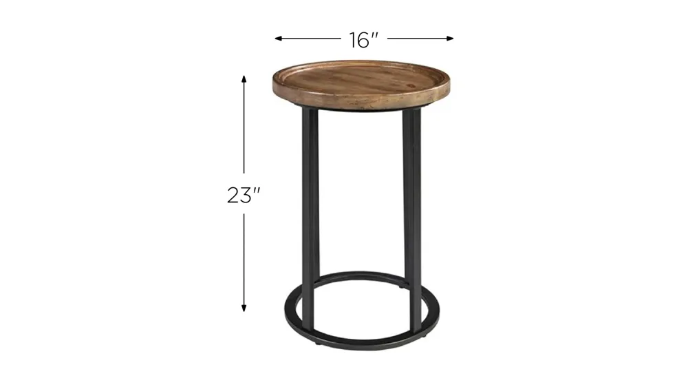 Irisa Round Accent Table Dimensions