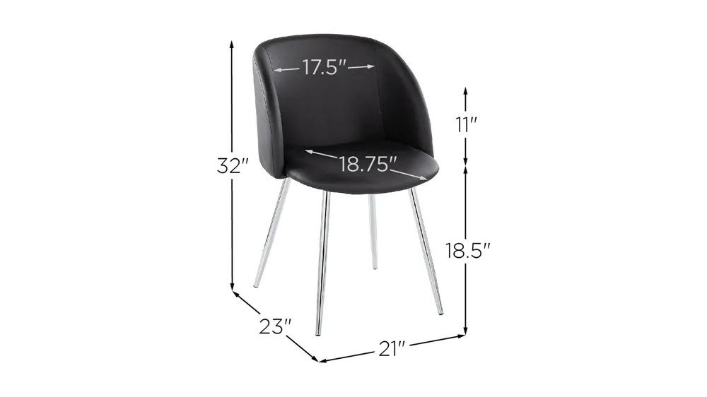 Fran Chairs - Set of 2 Dimensions