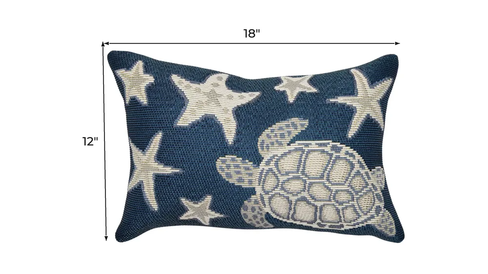 Marina Turtle And Stars Accent Pillow Dimensions