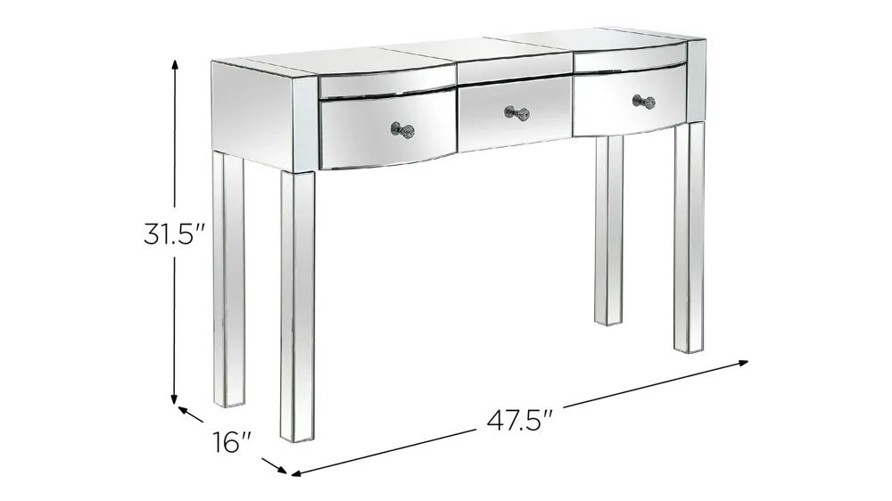 Monroe Sofa Table Dimensions