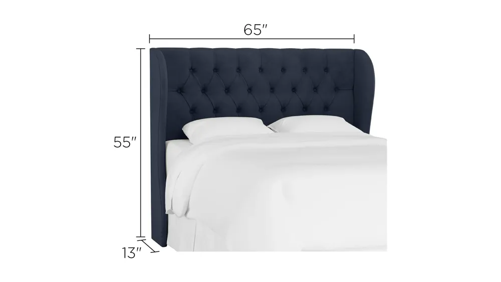 Thayer Wingback Headboard Dimensions