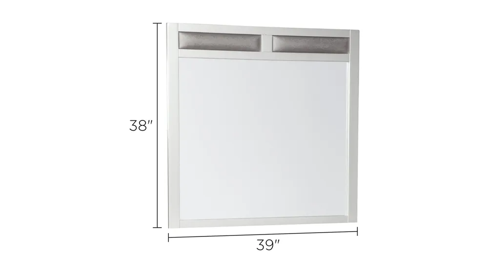 Shayla Bedroom Dresser Mirror Dimensions