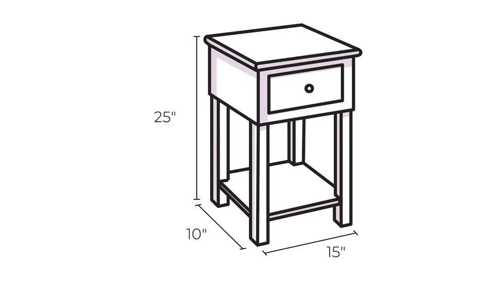 High-Low Scatter Table Dimensions