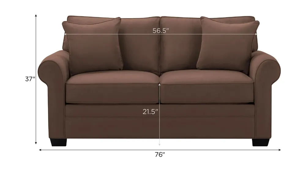 Wellsley Loveseat Dimensions