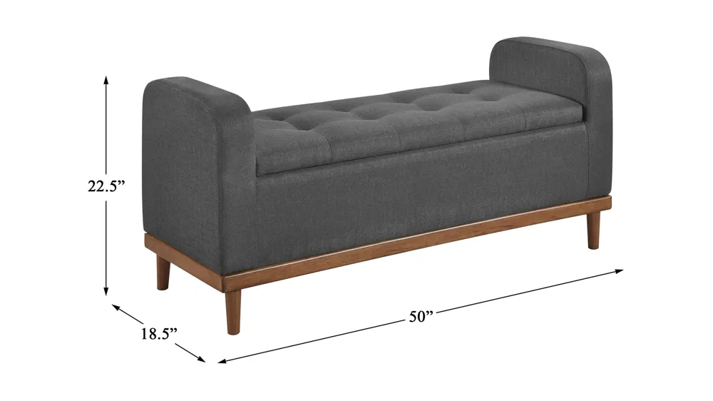 Calix Lift Top Storage Bench Dimensions