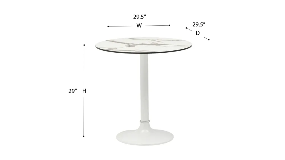 Jannie 30" Bistro Table Dimensions
