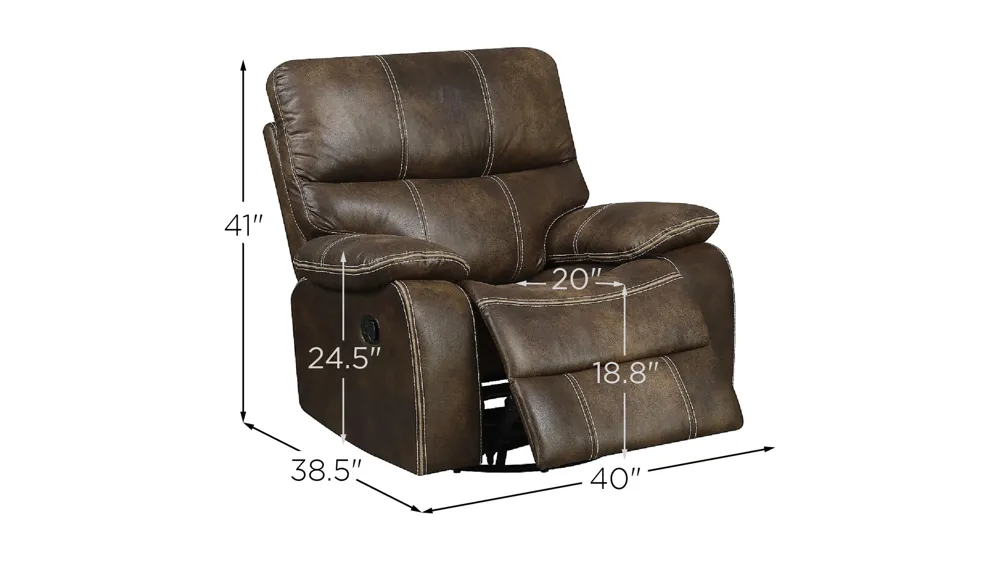 Jessie James Swivel Gliding Recliner Dimensions