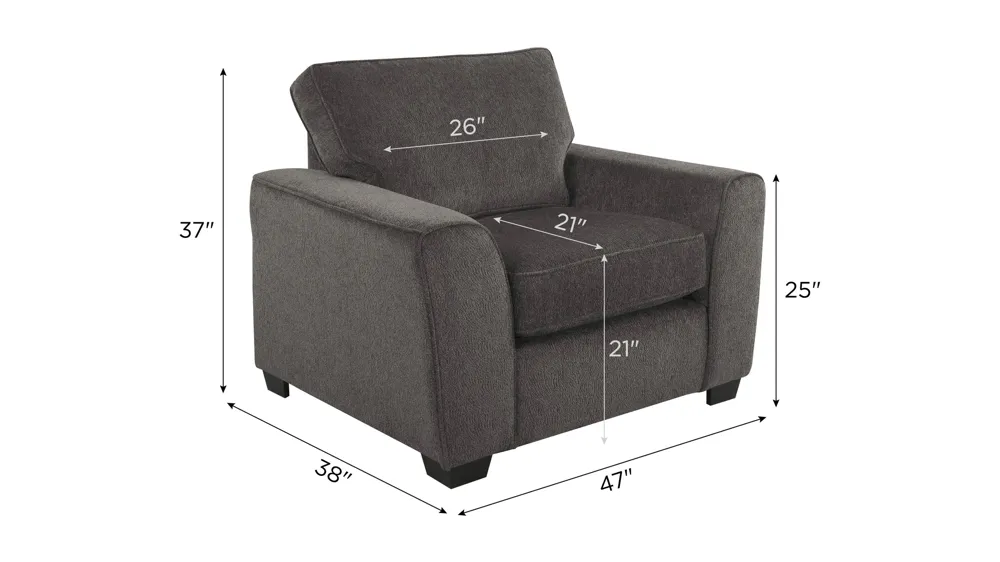 Bray Chair and a Half Dimensions