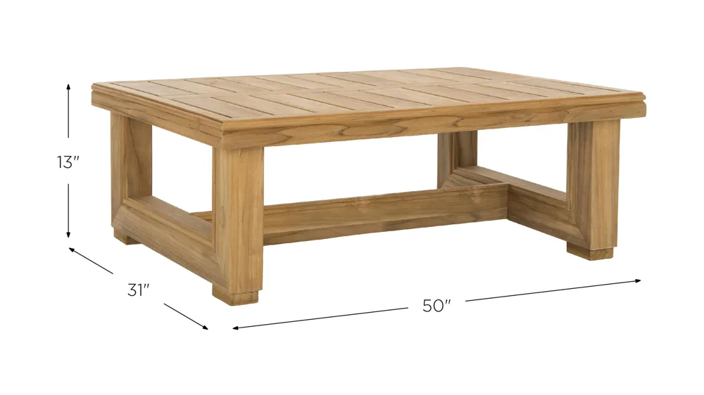 Calipso Outdoor Coffee Table Dimensions