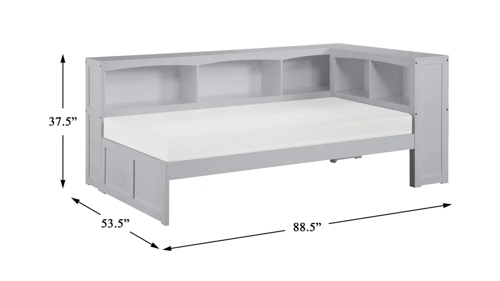 Belisar Bookcase Corner Bed Dimensions