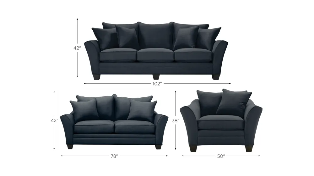 Briarwood Living Room Set Dimensions