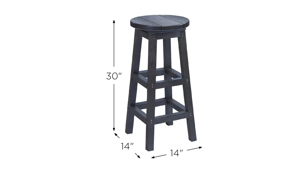 Generation Recycled Outdoor Barstool Dimensions