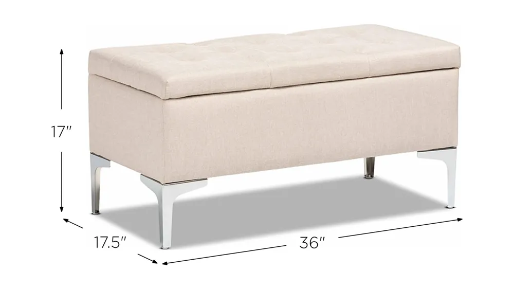 Mabel Storage Ottoman Dimensions