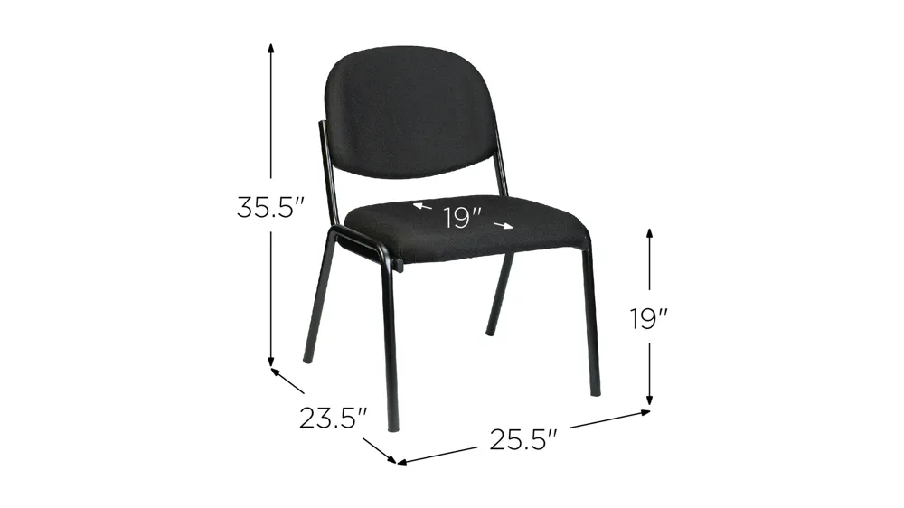 Dakota Office Chair - Set of Two Dimensions