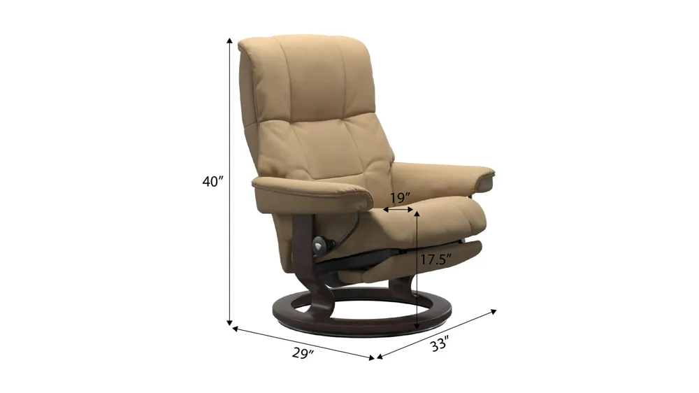 Mayfair Medium Classic Power Recliner Dimensions